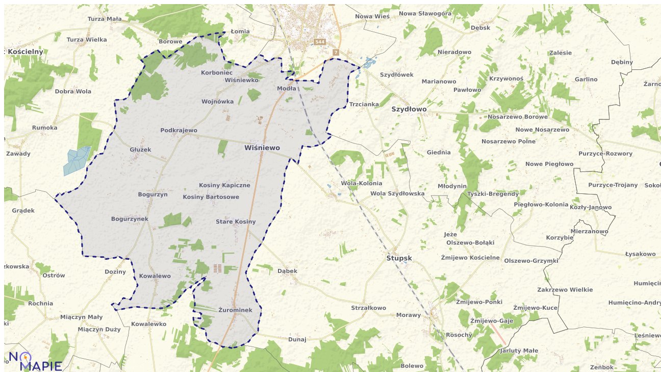 Mapa wyborów do sejmu Wiśniewo